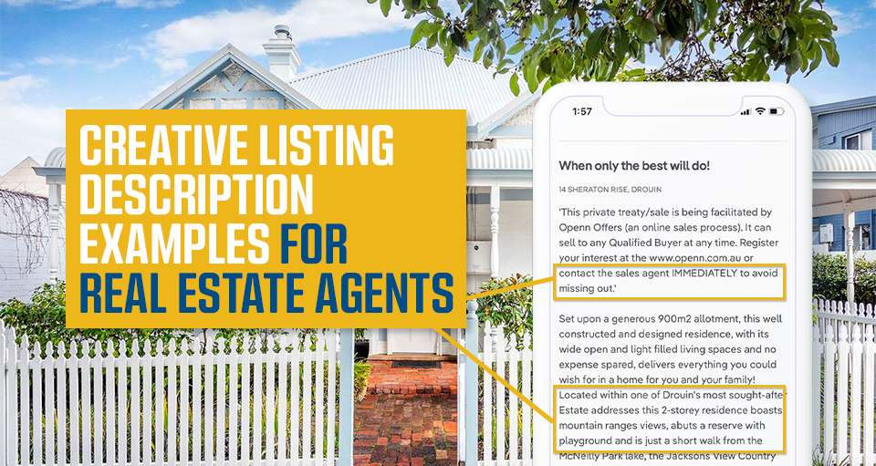 creative writing for real estate listings